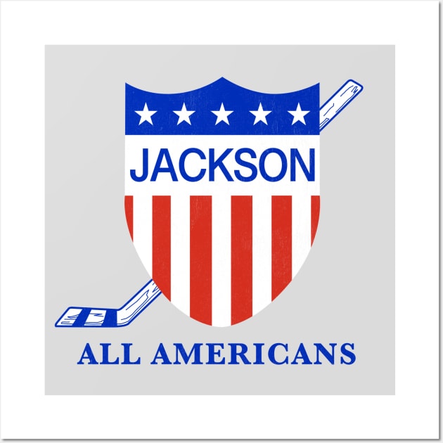 Defunct Jackson All-Americans Hockey Wall Art by LocalZonly